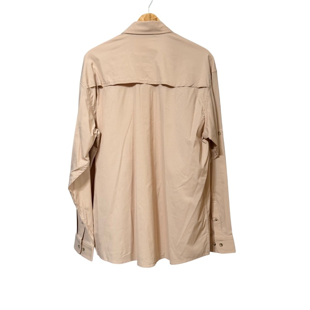 Poncho Outdoors Mens the lavaca Performance Fishing Shirt Magnetic Pockets Large - Picture 4 of 11